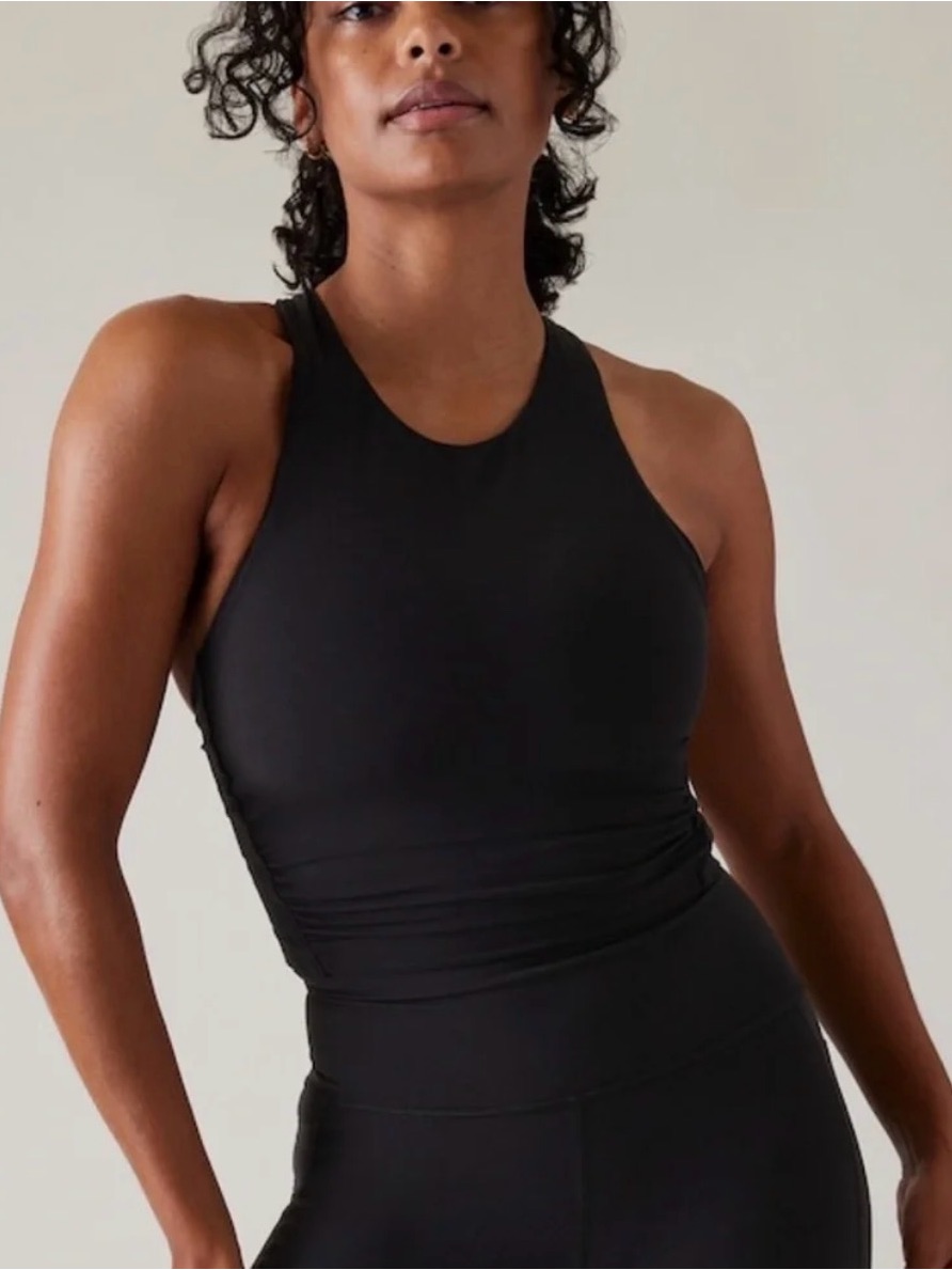 Athleta Conscious Crop Twist Back Top